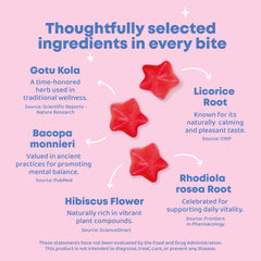 JoySpring Genius Kids Focus Gummies rhodiola ingredient supports sustained attention