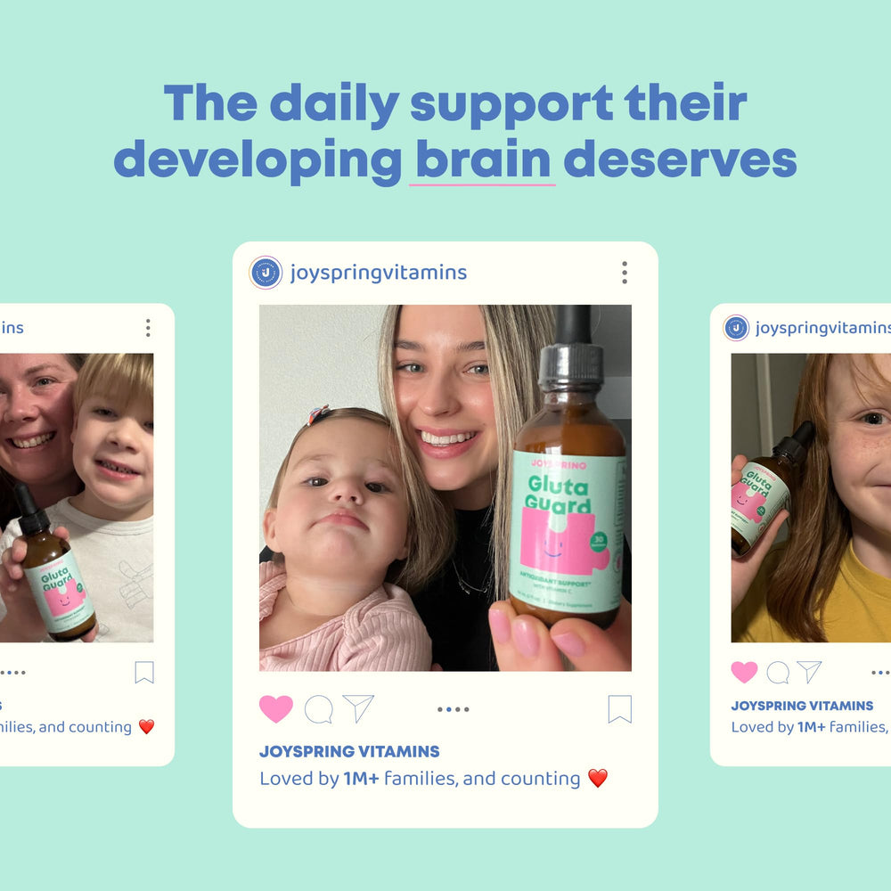 JoySpring Glutathione kids drops tasting-friendly bottle for picky eaters.