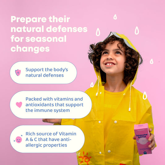 JoySpring Immune Drops bottle back showing ingredients for transparency