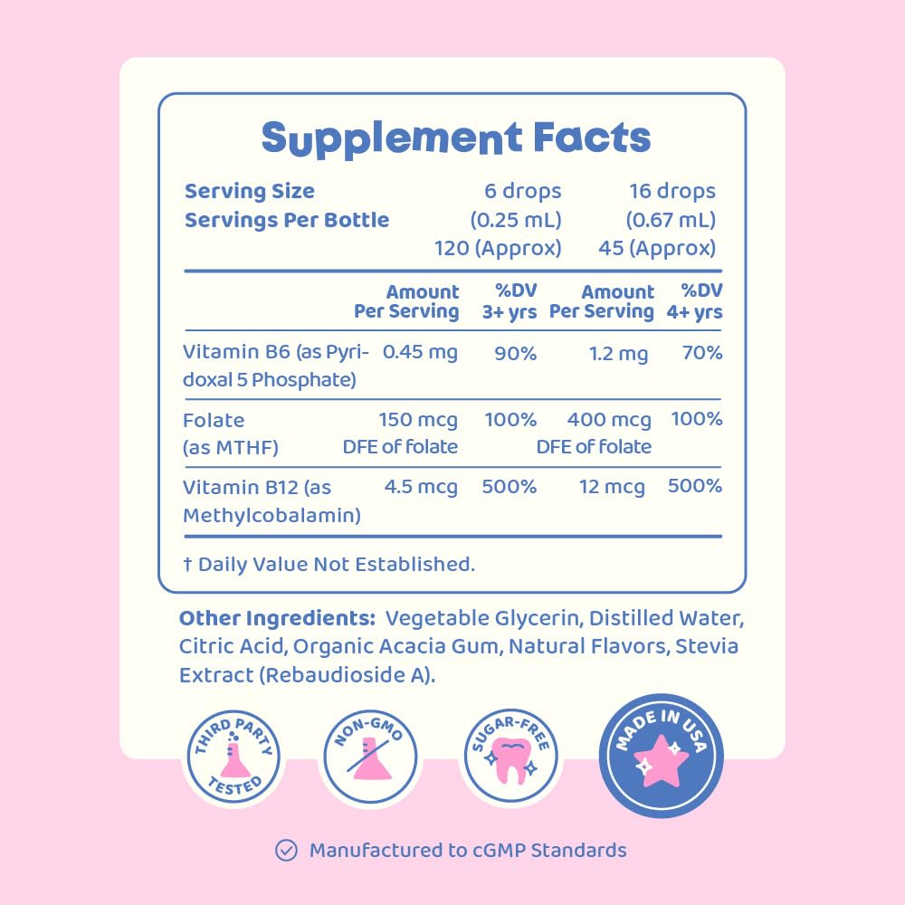 JoySpring Picky eaters accept liquid B complex easily.