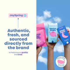 JoySpring Sleepberry made in USA badge signals trusted quality.