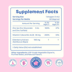 JoySpring ZincBerry bottle emphasizes vitamin C and elderberry benefits.