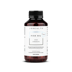 JSHealth High Strength Fish Oil bottle pour for easy daily omega-3 intake