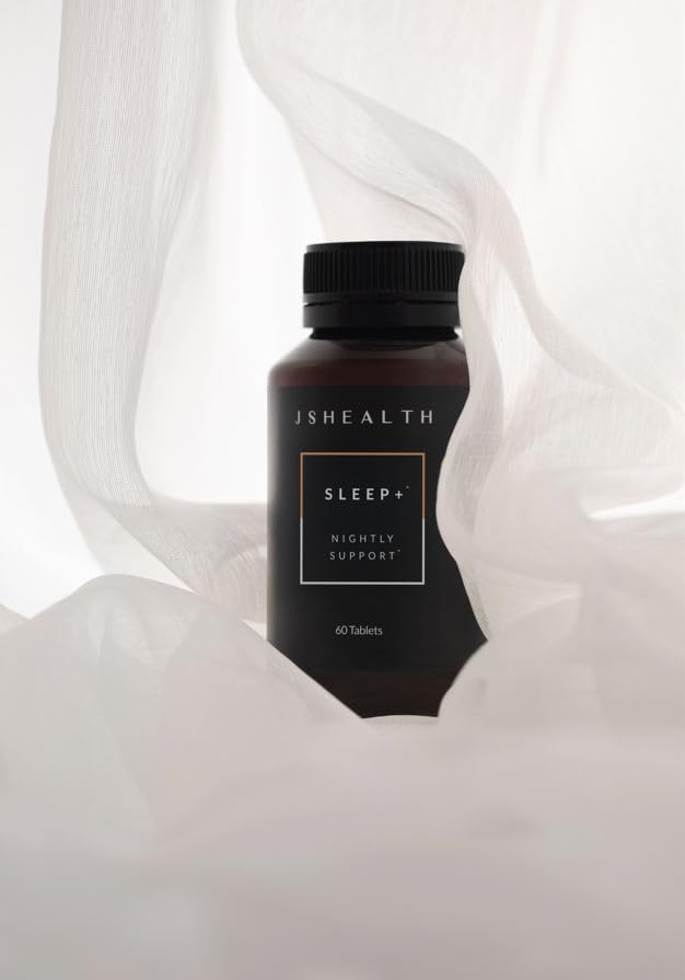 JSHealth Sleep Aid capsules neatly arranged, offering non-drowsy night support.