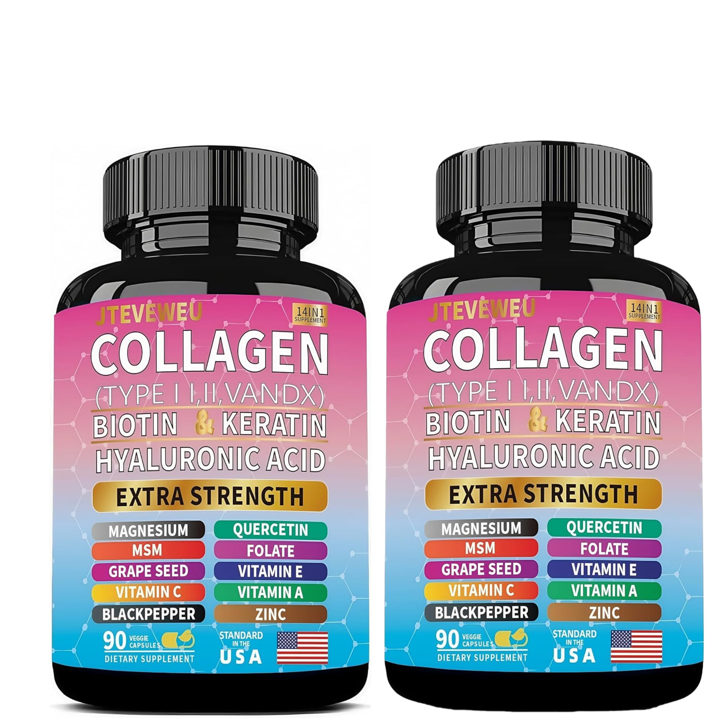 JTEVEweu collagen supplement bottle for convenient daily beauty support