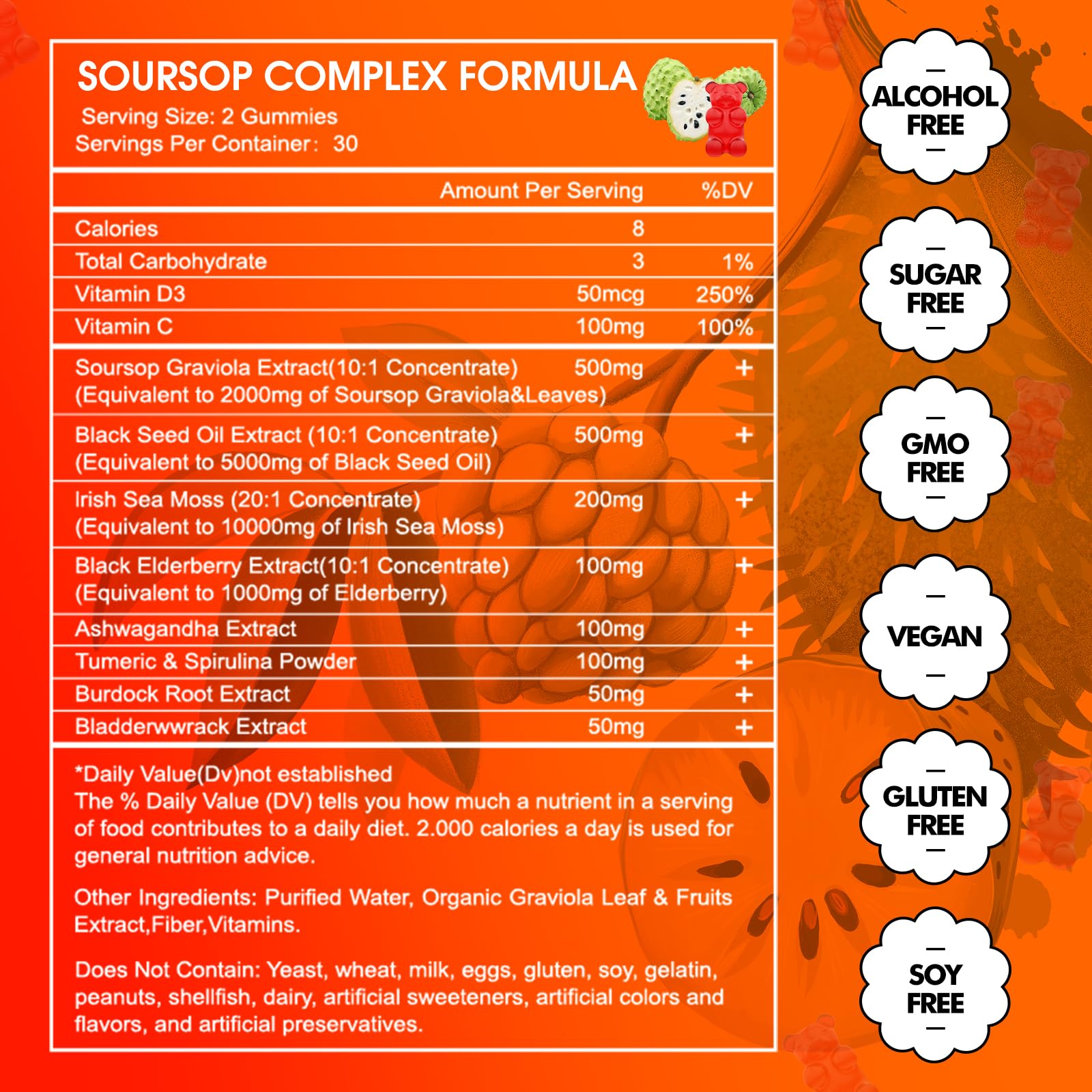 Ashwagandha turmeric spirulina gummies from JUYIHEAL for a bold, earthy profile.