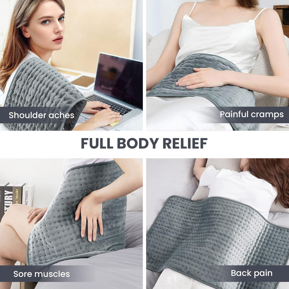 Jubeoyey heating pad LCD controller shows easy heat and timer control.