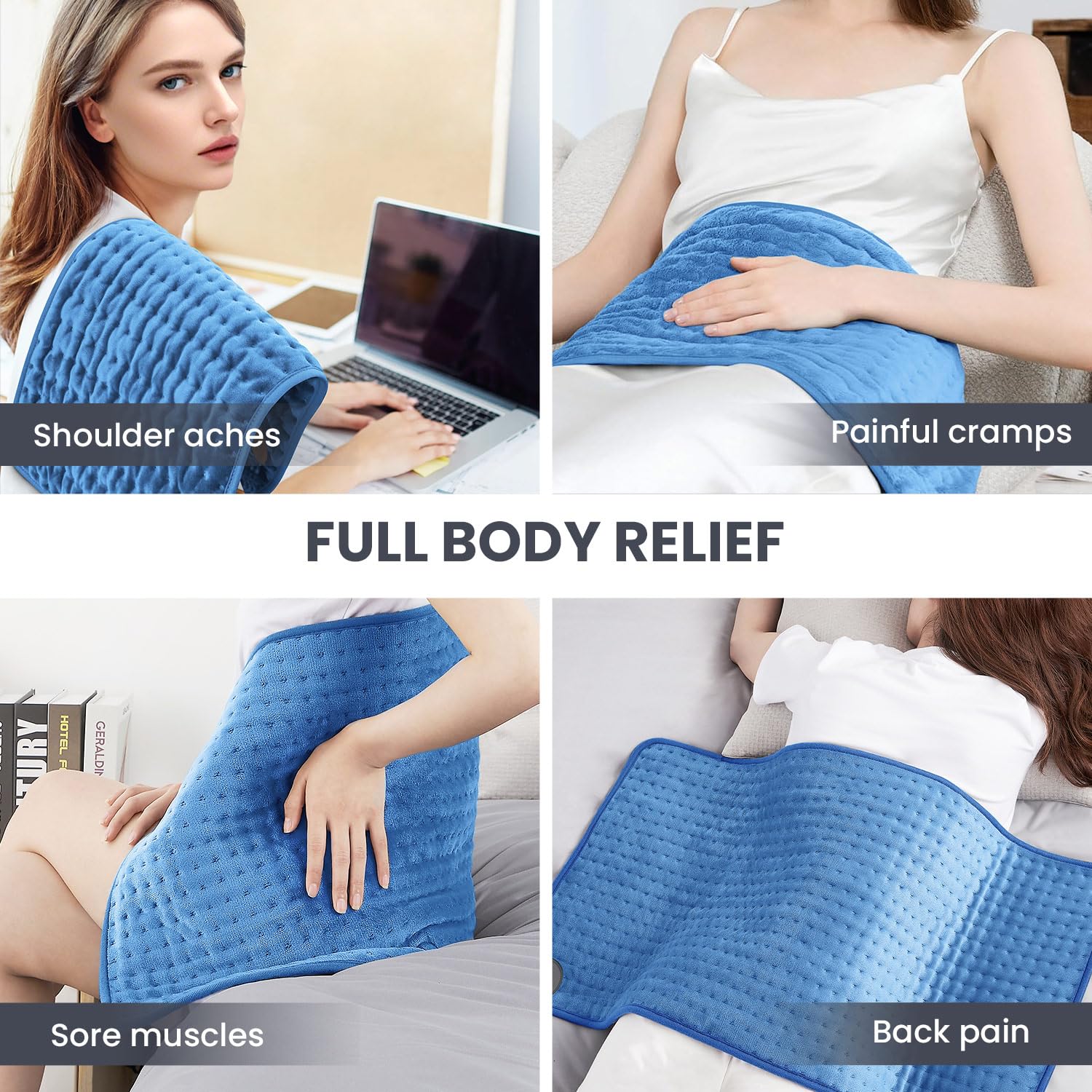Jubeoyey heating pad legs delivers warmth to soothe leg soreness