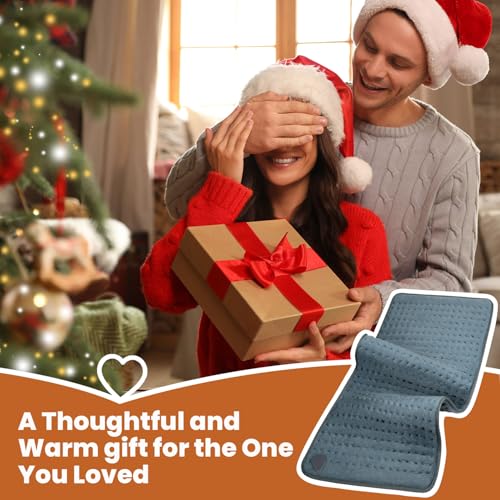 Jubeoyey heating pad plush fabric feels soft and machine washable.
