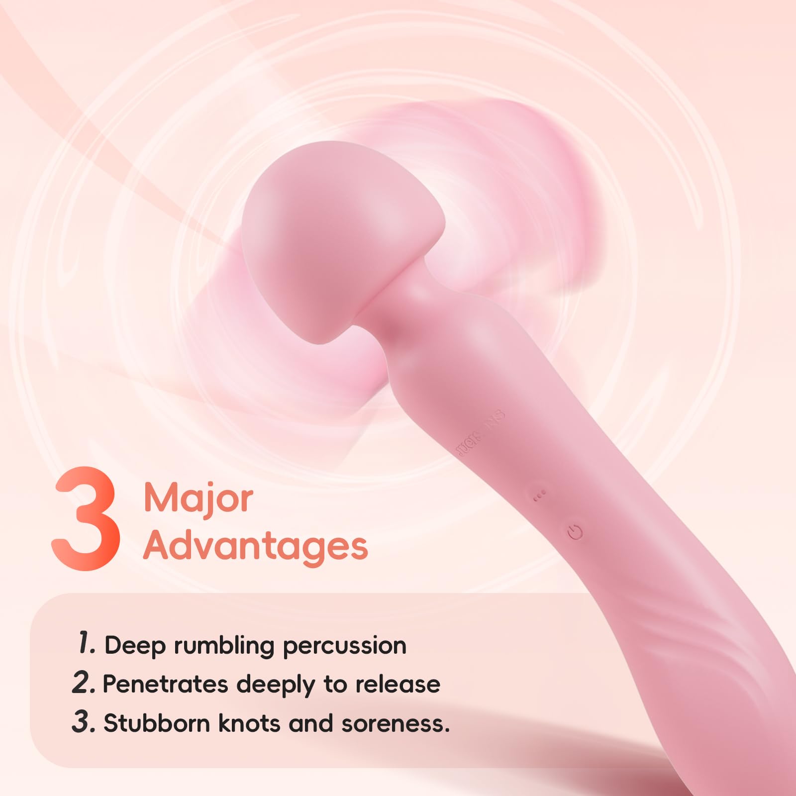 Jucisens Aura Wand cordless rechargeable design for on-the-go use.