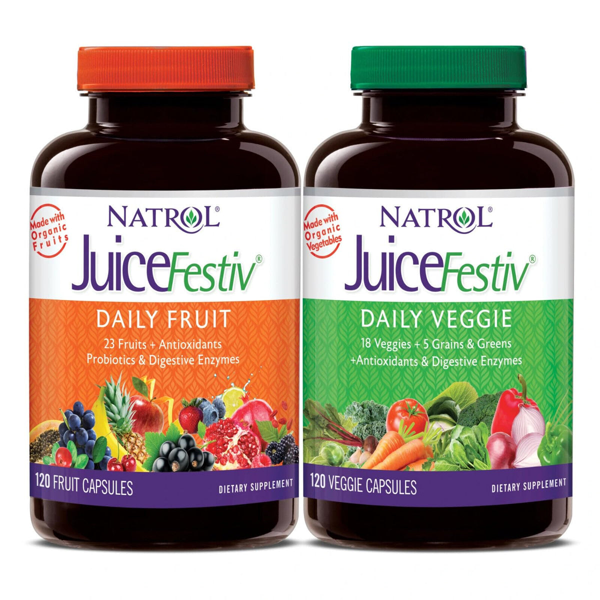Juice Festiv fruit bottle showing colorful blends for daily nutrition.