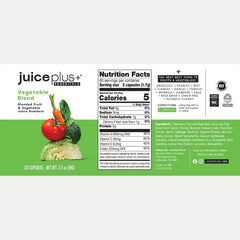 Juice Plus+ bottle with fruits and berries conveys wholesome wellness habit