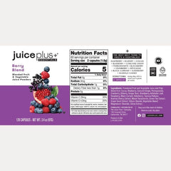 Juice Plus+ emphasis on whole-food nutrition from fruits and vegetables
