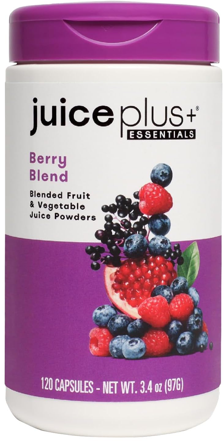 JuicePlus+ Berry Blend bottle front for daily antioxidant support.