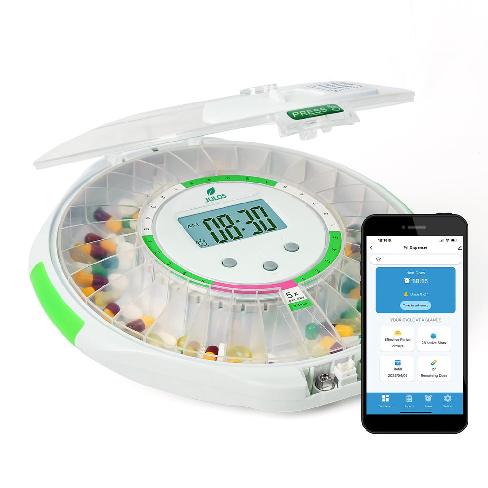 JULOS adherence history in app for usage tracking
