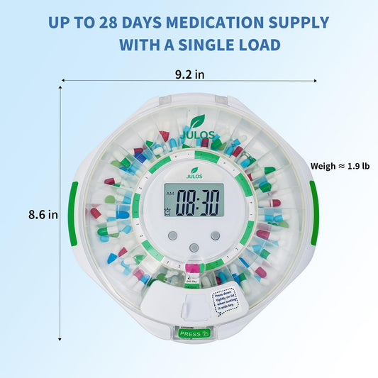JULOS locking cover with keys for secure medication storage