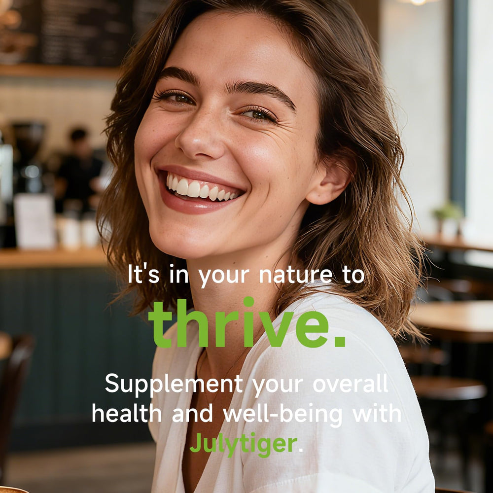 Julytiger rhizoma curcumae longae component shown as part of a flavorful botanical blend