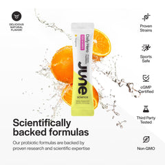 June Science Daily Hero organic inulin prebiotic nourishes gut bacteria and digestion.
