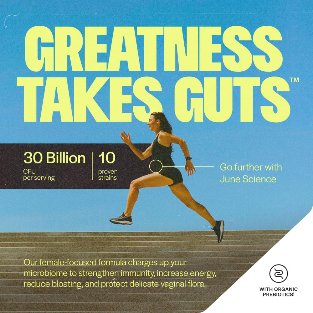 Front packaging highlights 30 billion CFUs for women’s gut balance.