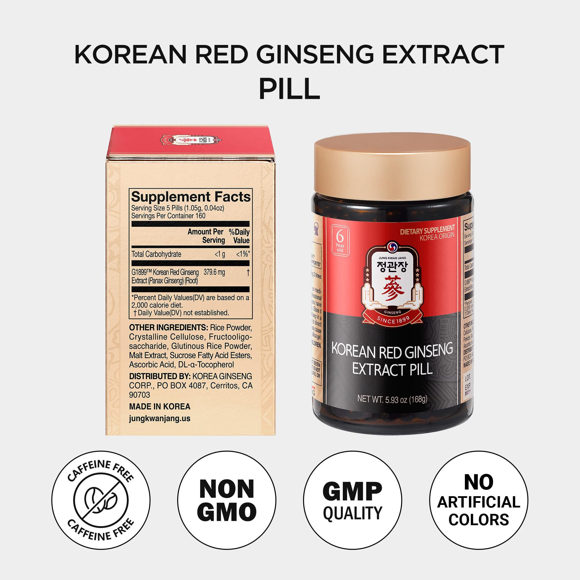 Active daily routine shot with Jung Kwan Jang red ginseng pills.