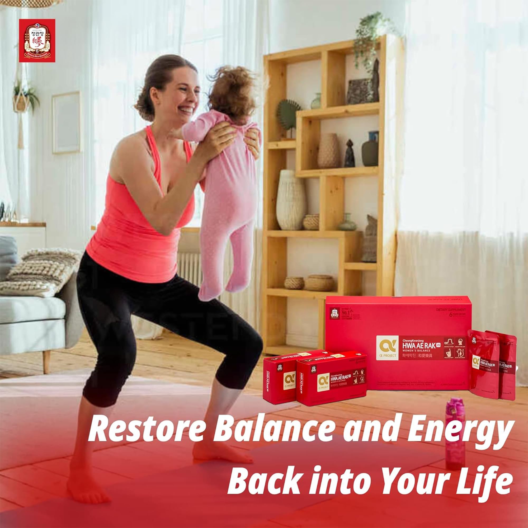 Jung Kwan Jang daily energy routine with ginseng drink for balance