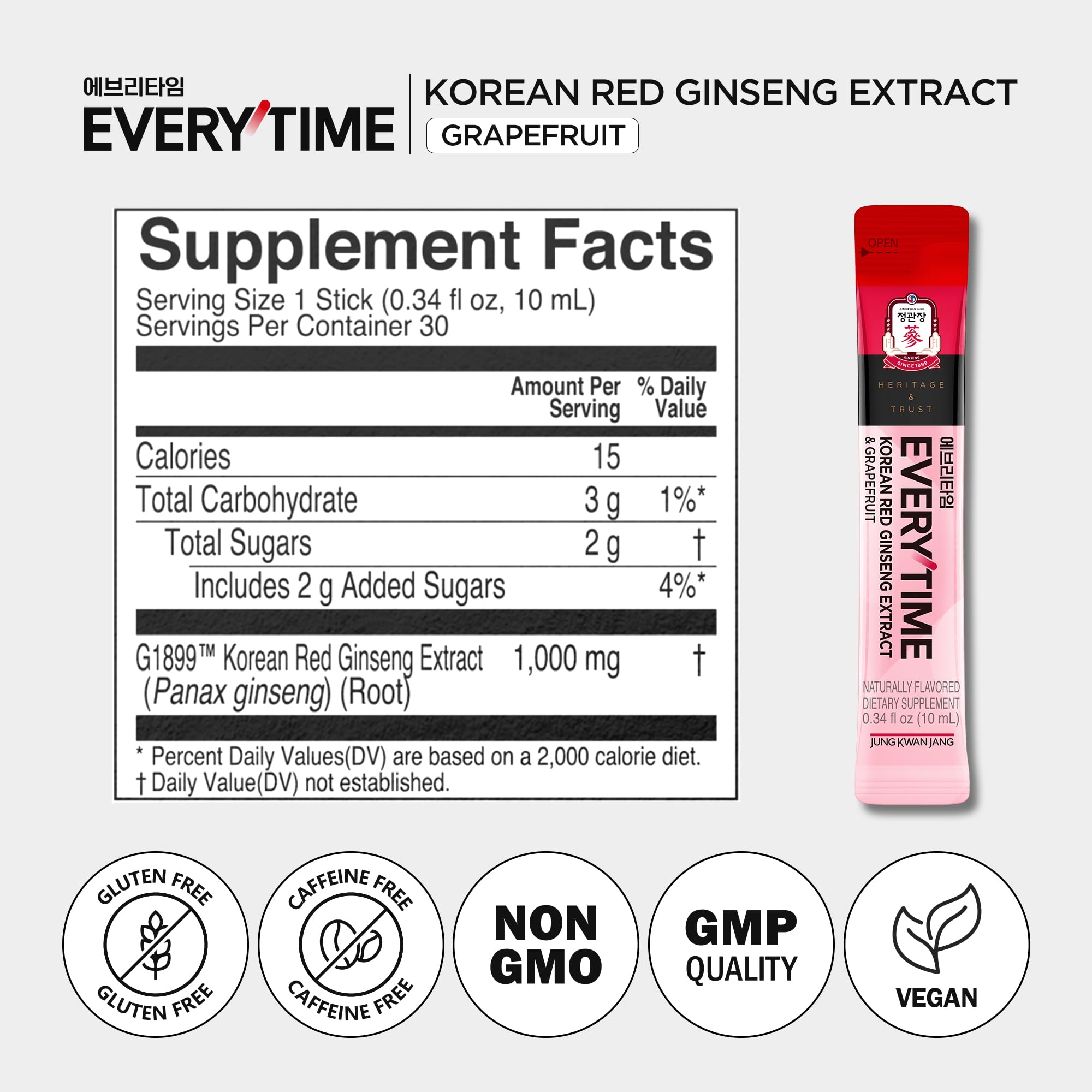 Energetic moment with Jung Kwan Jang Everytime grapefruit ginseng.