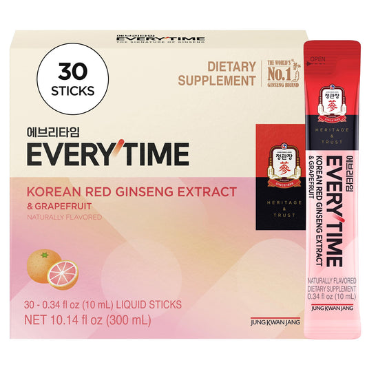 Jung Kwan Jang Everytime red ginseng stick 1000mg with grapefruit for daily energy