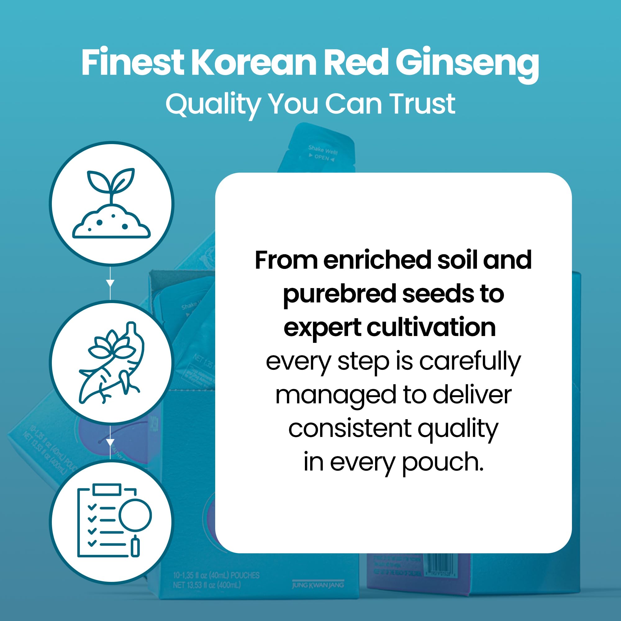 JungKwanJang i-Pass Junior label closeup highlighting vegan, non-GMO ingredients.