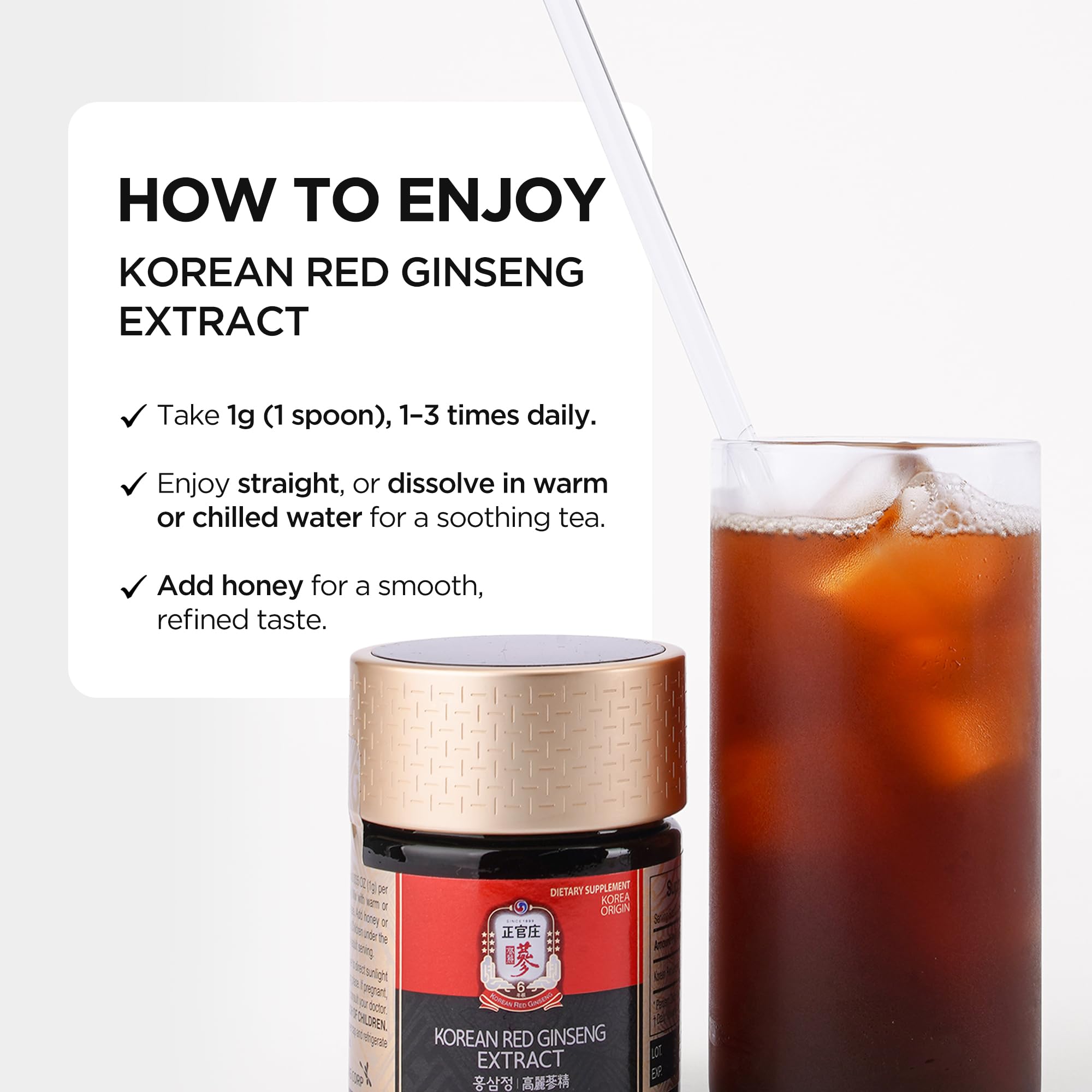 JUNG KWAN JANG Korean red ginseng roots show high-quality potency.