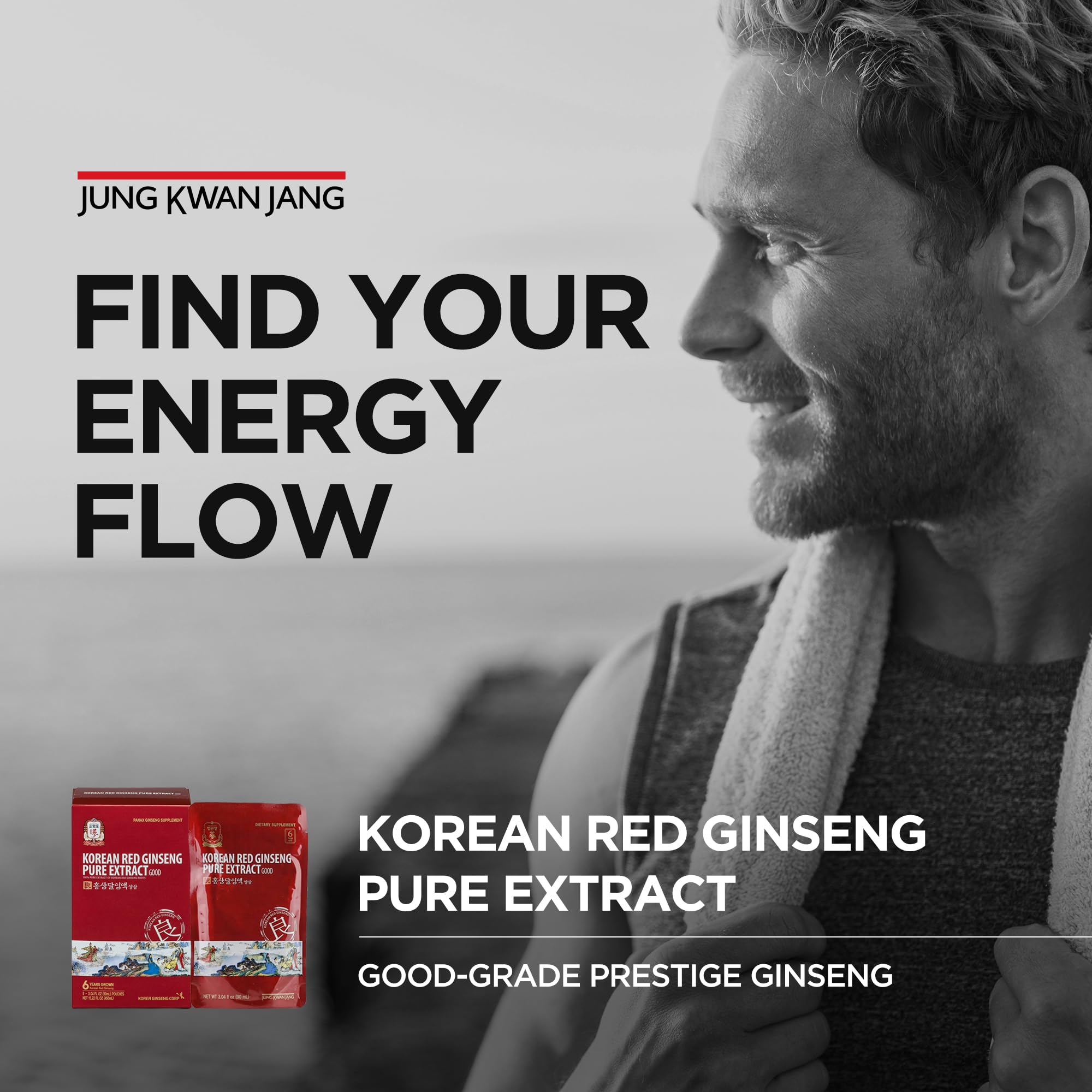 Open JungKwanJang red ginseng packet for quick, convenient consumption
