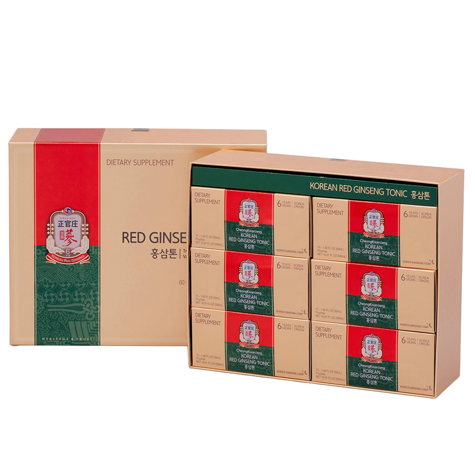 Jung Kwan Jang Tonic Mild pouch closeup for convenient ready-to-drink consumption