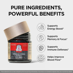 JUNG KWAN JANG vegan-friendly ginseng extract supports a caffeine-free energy boost.