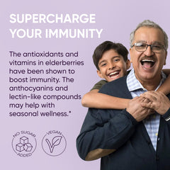 Jungle Powders elderberry syrup pour shows quick, convenient dosing