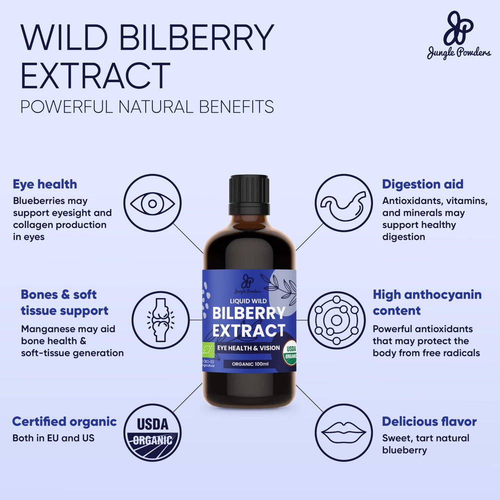 Jungle Powders Wild Bilberries close-up highlights Nordic origin and rich pigment