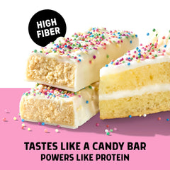 JUNKLESS Birthday Cake bar family-friendly snack option on the go