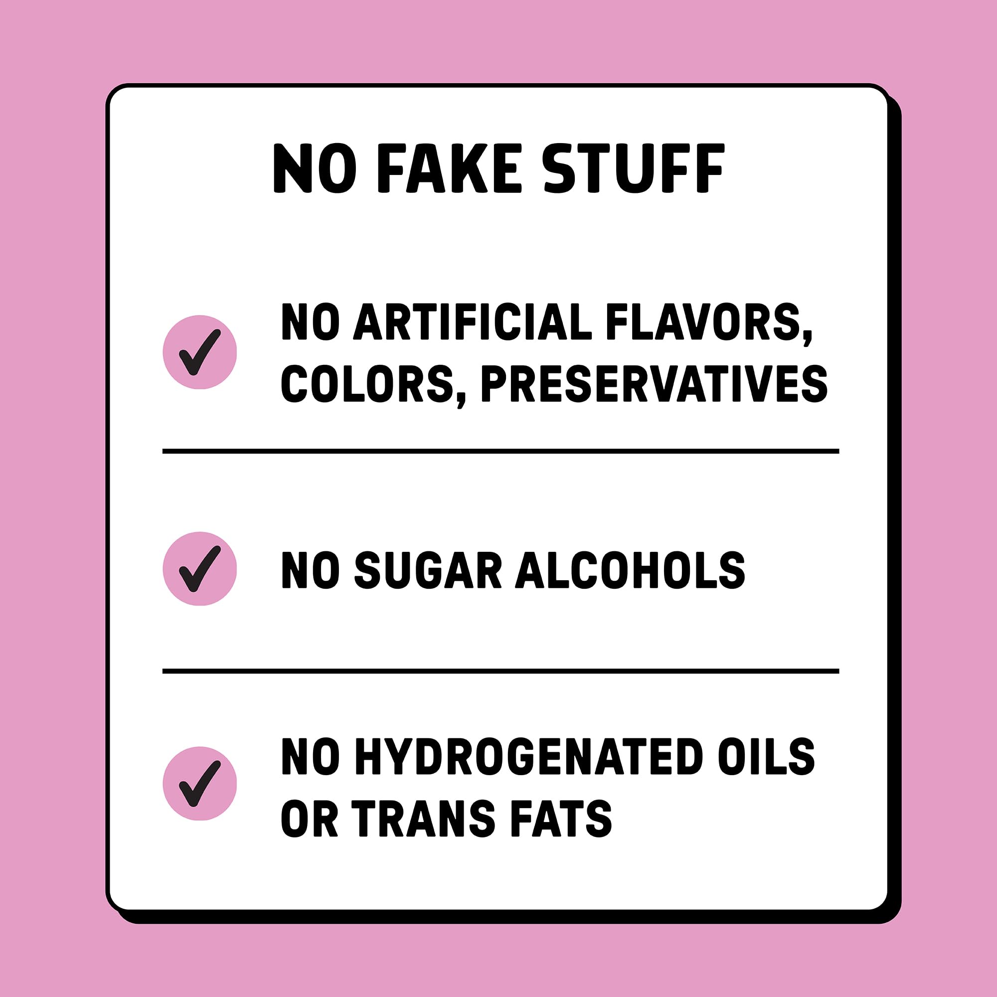 JUNKLESS Birthday Cake bar ingredient panel highlights gluten-free status