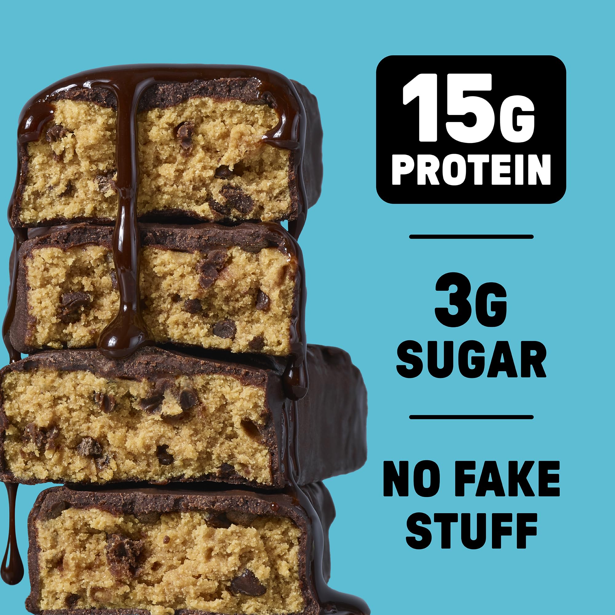 Junkless bar in gym scene suggests ready-to-eat protein for energy.
