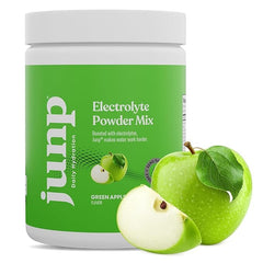 Scoop of JUNP Green Apple electrolytes for easy mixing.