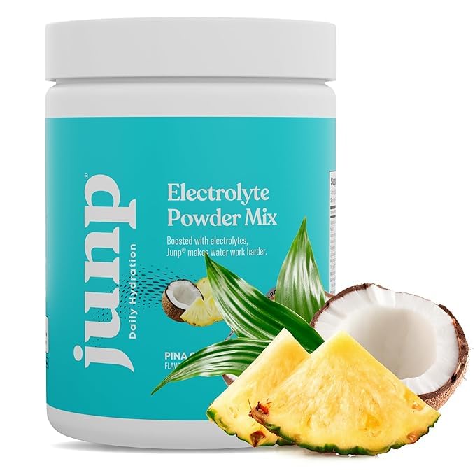 JUNP electrolytes pina colada bottle as hydration companion