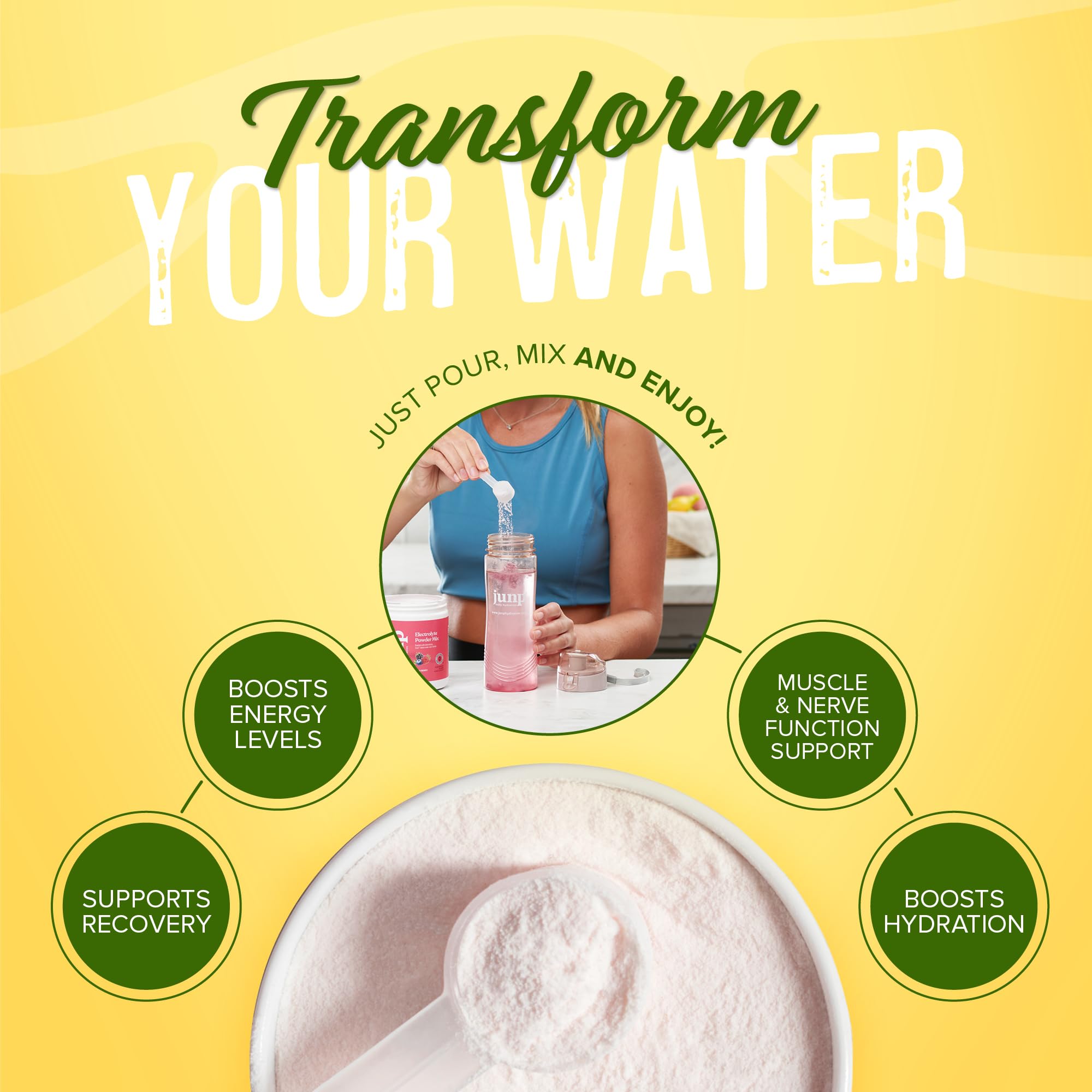 JUNP Lemonade electrolytes label close-up highlighting Kosher and Keto-friendly features