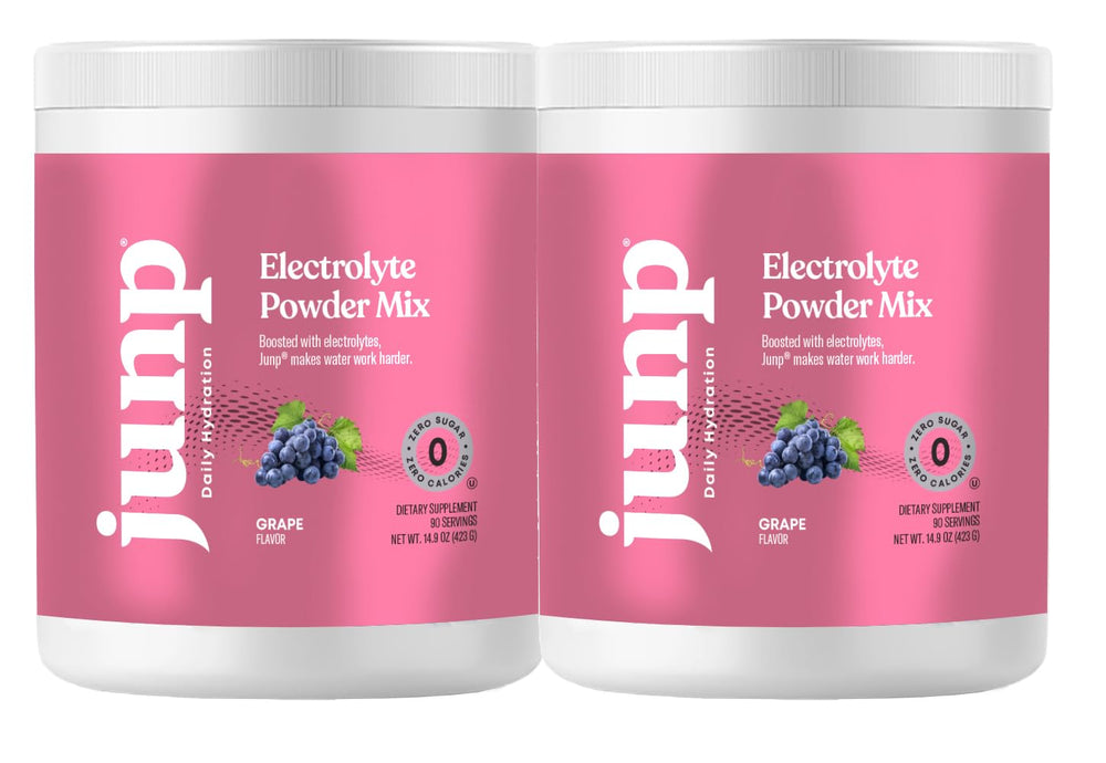 JUNP grape electrolyte tub ready to hydrate with zero sugar