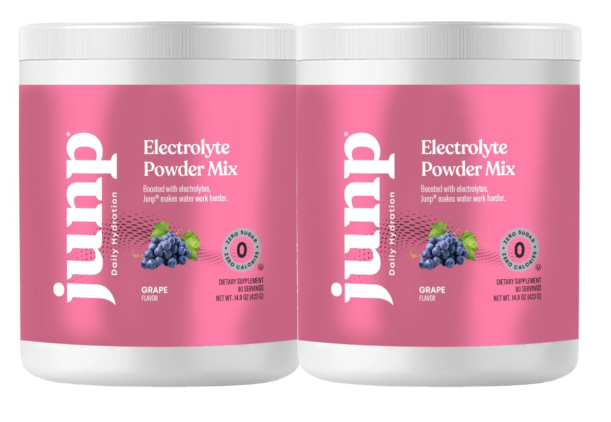 JUNP grape electrolyte tub ready to hydrate with zero sugar