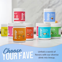 JUNP pack of two 90-serving containers offers long-lasting hydration options.