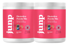 JUNP Electrolytes Powder Wild Berry pour boosts hydration with a bold berry flavor.