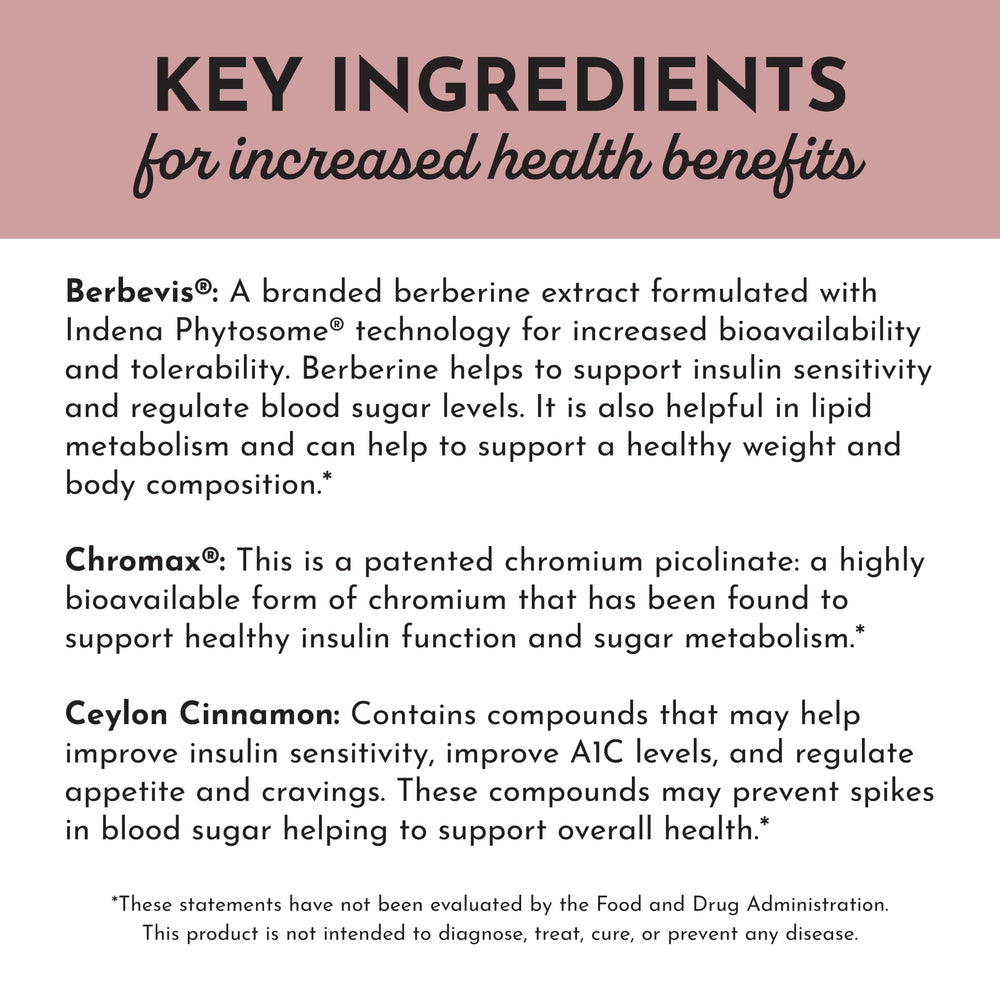 JUST INGREDIENTS Berberine clean-label vegan gluten-free claim for transparency