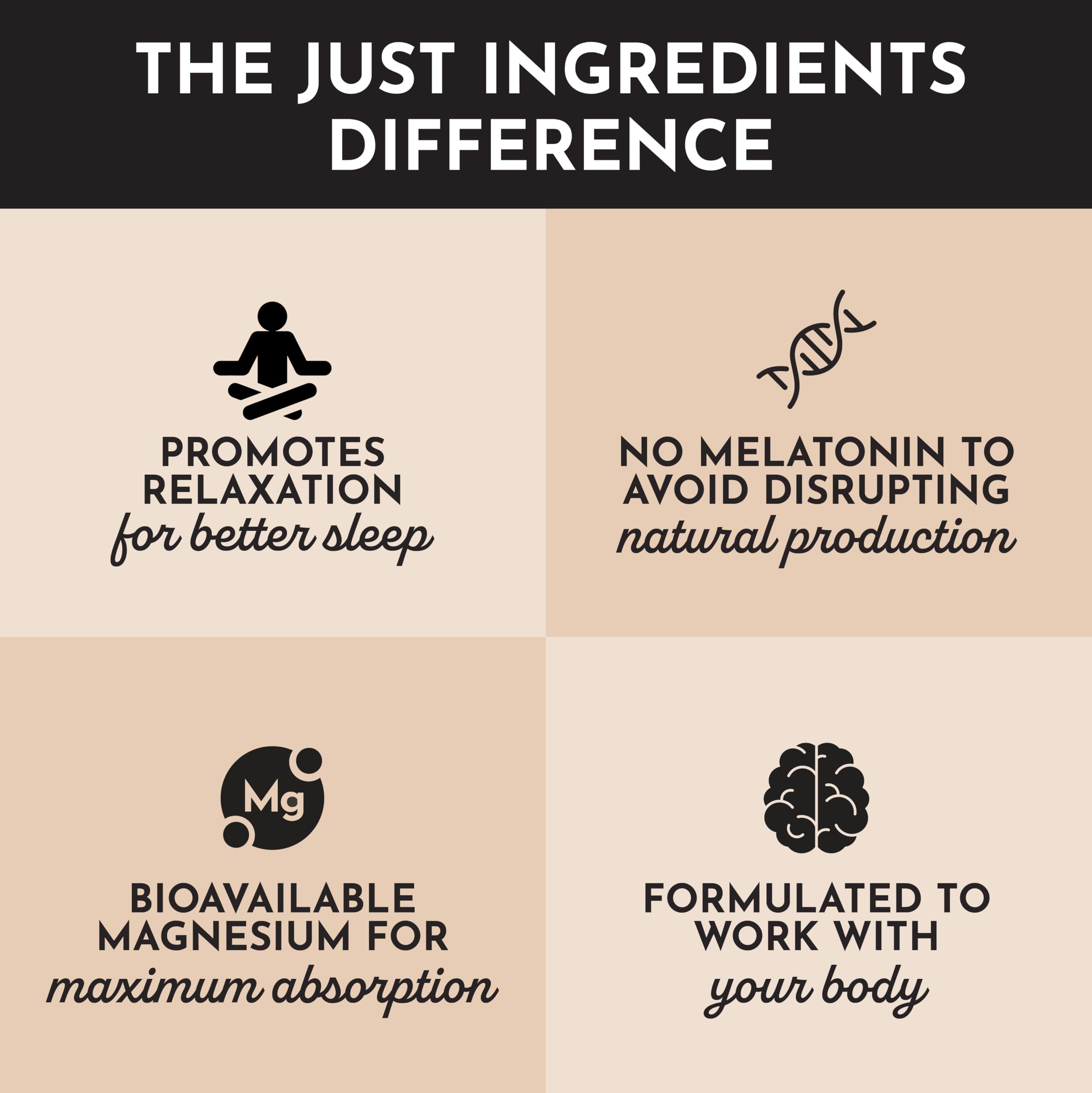 JUST INGREDIENTS Chai Nighttime Relax Drink Mix powder in glass after stirring