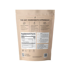 JUST INGREDIENTS Chai Nighttime Relax Drink Mix scoop beside the powder ready to mix
