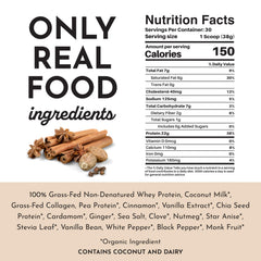 JUST INGREDIENTS Chai Protein powder with oats for a protein-rich breakfast