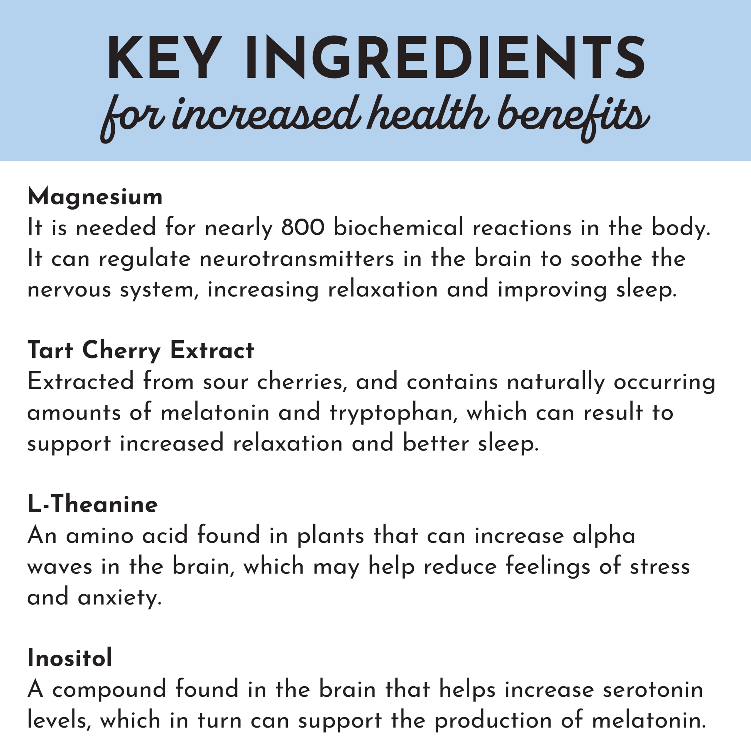 JUST INGREDIENTS Calming evening routine with the night-time drink mix in a glass