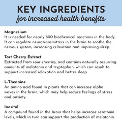 JUST INGREDIENTS Calming evening routine with the night-time drink mix in a glass
